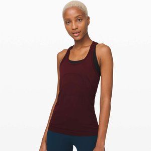 Lululemon Swiftly Tech Racerback in Garnet size 10